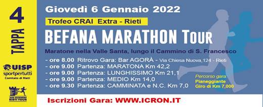 Befana Marathon Tour (Tappa 4 ~ Lunghissimo)
