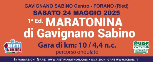 Maratonina di Gavignano Sabino
