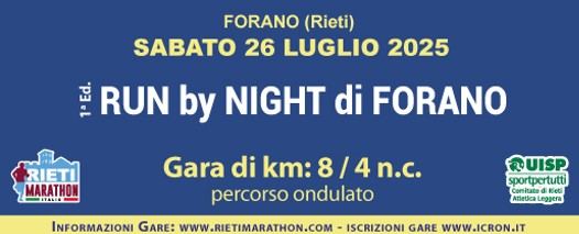 Run by Night di Forano